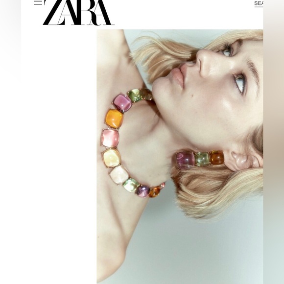 New Zara Multicolor Resin Cube Necklace - Picture 14 of 16